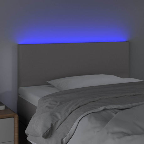 Vidaxl hoofdbord led 90x5x78 88 cm kunstleer grijs