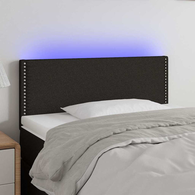 Vidaxl hoofdbord led 80x5x78 88 cm stof zwart
