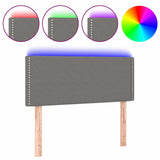 Vidaxl hoofdbord led 90x5x78 88 cm stof donkergrijs
