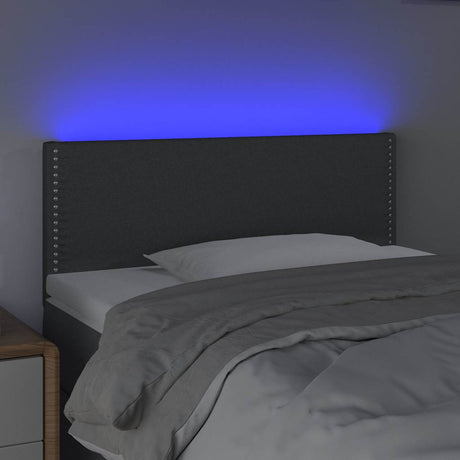 Vidaxl hoofdbord led 90x5x78 88 cm stof donkergrijs