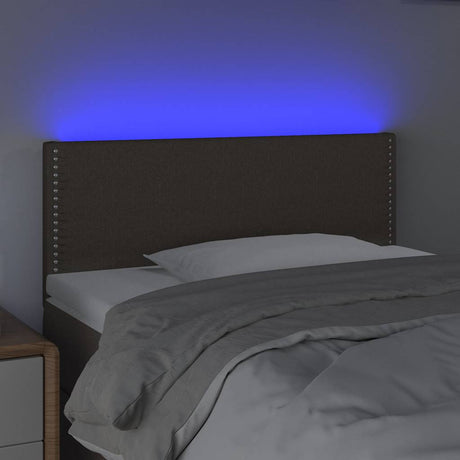 Vidaxl hoofdbord led 90x5x78 88 cm stof taupe
