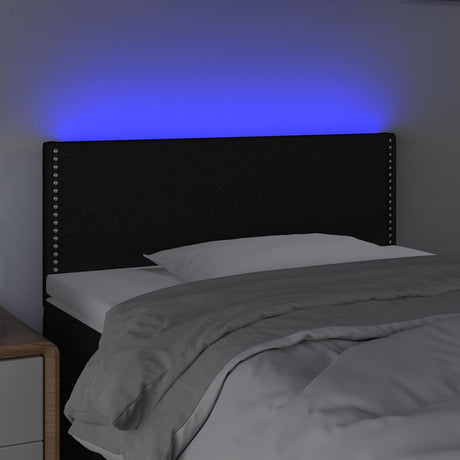 Vidaxl hoofdbord led 100x5x78 88 cm stof zwart