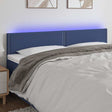 Vidaxl hoofdbord led 200x5x78 88 cm stof blauw