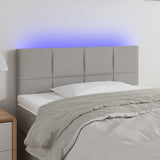 Vidaxl hoofdbord led 80x5x78 88 cm stof lichtgrijs