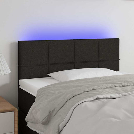 Vidaxl hoofdbord led 80x5x78 88 cm stof zwart