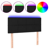 Vidaxl hoofdbord led 90x5x78 88 cm stof zwart