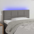 Vidaxl hoofdbord led 100x5x78 88 cm stof donkergrijs