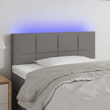 Vidaxl hoofdbord led 100x5x78 88 cm stof donkergrijs