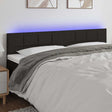 Vidaxl hoofdbord led 200x5x78 88 cm stof zwart