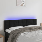 Vidaxl hoofdbord led 144x5x78 88 cm fluweel zwart