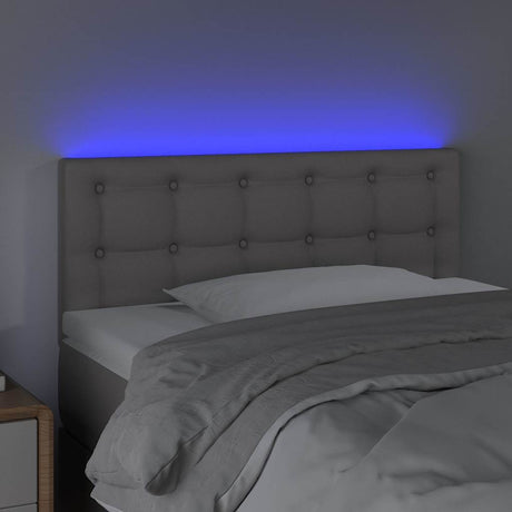 Vidaxl hoofdbord led 90x5x78 88 cm kunstleer grijs
