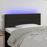 Vidaxl hoofdbord led 100x5x78 88 cm stof zwart