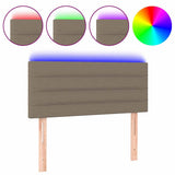 Vidaxl hoofdbord led 100x5x78 88 cm stof taupe