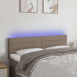 Vidaxl hoofdbord led 144x5x78 88 cm stof taupe