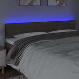 Vidaxl hoofdbord led 200x5x78 88 cm stof taupe