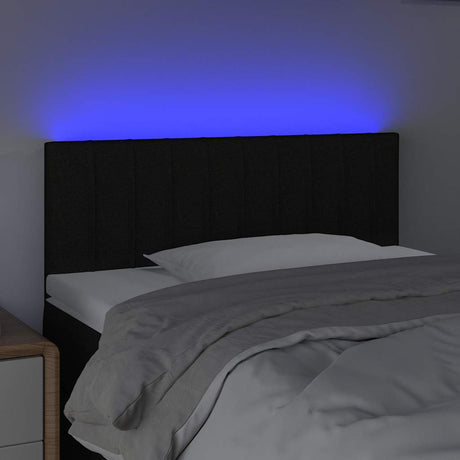 Vidaxl hoofdbord led 80x5x78 88 cm stof zwart