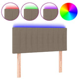 Vidaxl hoofdbord led 80x5x78 88 cm stof taupe