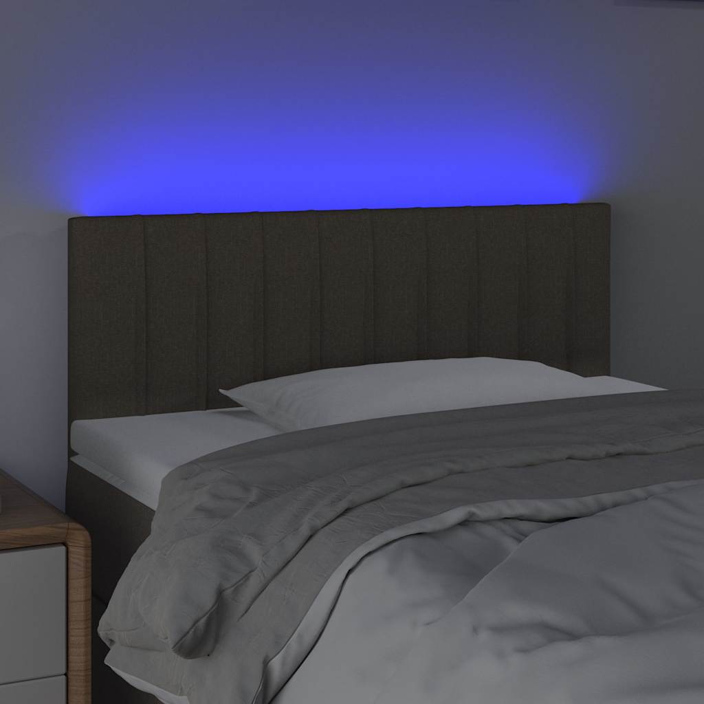 Vidaxl hoofdbord led 80x5x78 88 cm stof taupe