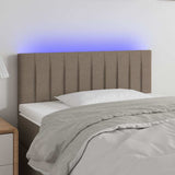 Vidaxl hoofdbord led 80x5x78 88 cm stof taupe