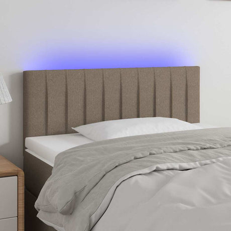 Vidaxl hoofdbord led 80x5x78 88 cm stof taupe