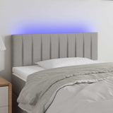 Vidaxl hoofdbord led 90x5x78 88 cm stof lichtgrijs