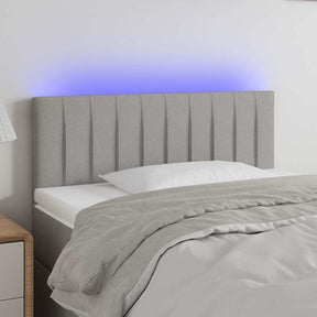 Vidaxl hoofdbord led 90x5x78 88 cm stof lichtgrijs