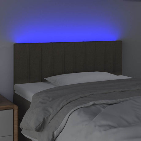 Vidaxl hoofdbord led 100x5x78 88 cm stof taupe