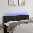 Vidaxl hoofdbord led 144x5x78 88 cm stof zwart