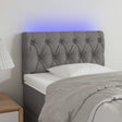 Vidaxl hoofdbord led 80x7x78 88 cm stof lichtgrijs