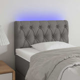 Vidaxl hoofdbord led 80x7x78 88 cm stof lichtgrijs