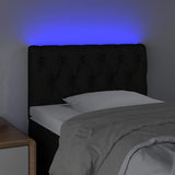Vidaxl hoofdbord led 80x7x78 88 cm stof zwart