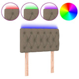 Vidaxl hoofdbord led 80x7x78 88 cm stof taupe