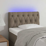 Vidaxl hoofdbord led 80x7x78 88 cm stof taupe