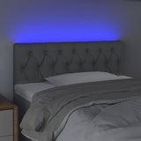 Vidaxl hoofdbord led 90x7x78 88 cm stof lichtgrijs