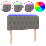 Vidaxl hoofdbord led 90x7x78 88 cm stof donkergrijs