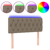 Vidaxl hoofdbord led 90x7x78 88 cm stof taupe