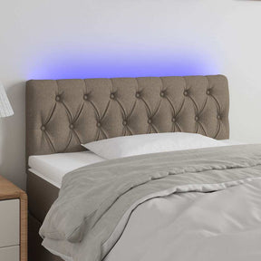 Vidaxl hoofdbord led 90x7x78 88 cm stof taupe