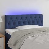 Vidaxl hoofdbord led 90x7x78 88 cm stof blauw