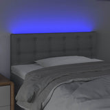 Vidaxl hoofdbord led 80x5x78 88 cm stof lichtgrijs