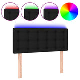 Vidaxl hoofdbord led 80x5x78 88 cm stof zwart