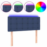 Vidaxl hoofdbord led 80x5x78 88 cm stof blauw