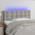 Vidaxl hoofdbord led 90x5x78 88 cm stof lichtgrijs