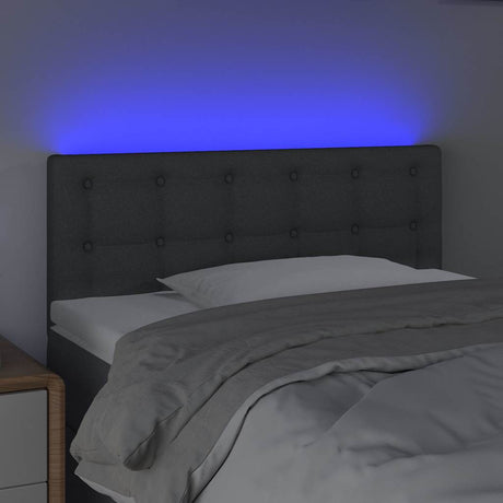 Vidaxl hoofdbord led 90x5x78 88 cm stof donkergrijs