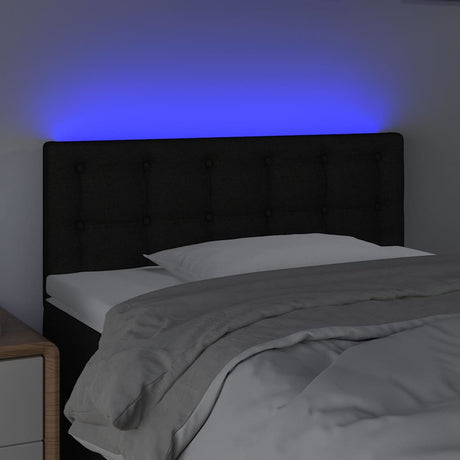 Vidaxl hoofdbord led 90x5x78 88 cm stof zwart