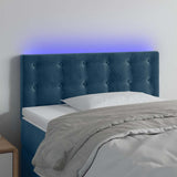 Vidaxl hoofdbord led 80x5x78 88 cm fluweel donkerblauw