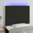 Vidaxl hoofdbord led 100x5x118 128 cm stof zwart