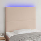 Vidaxl hoofdbord led 100x5x118 128 cm kunstleer cappuccinokleurig