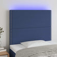 Vidaxl hoofdbord led 100x5x118 128 cm stof blauw