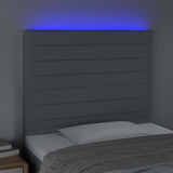 Vidaxl hoofdbord led 80x5x118 128 cm stof lichtgrijs