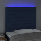 Vidaxl hoofdbord led 90x5x118 128 cm stof blauw